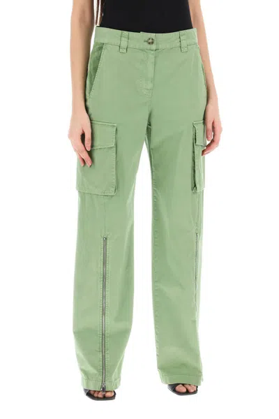 Shop Stella Mccartney Organic Cotton Cargo Pants For Men In Green