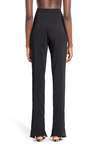 Shop Mugler Woman Black Trousers