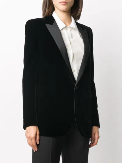Saint Laurent Single-breasted Velvet Tuxedo Jacket