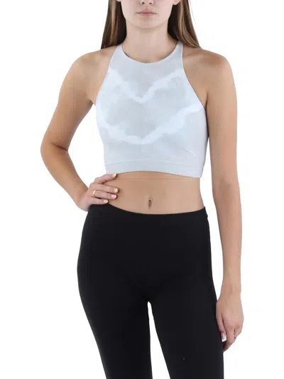 Electric & Rose Womens Fitness Yoga Sports Bra In Blue