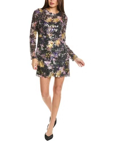 ml Monique Lhuillier Jenna Lace Mini Dress In Black