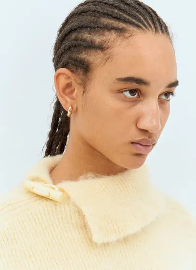 Bottega Veneta Women Loop Earrings In Gold