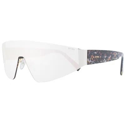Sting Rose Gold Unisex Sunglasses In White