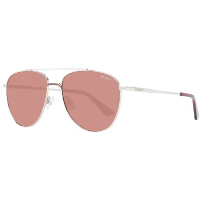 Hackett Gold Men Sunglasses In Pink