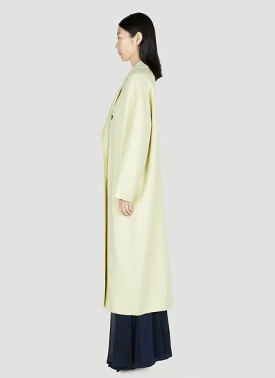 Max Mara Women Aia Coat In Yellow