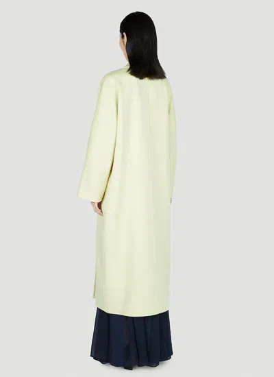 Max Mara Women Aia Coat In Yellow
