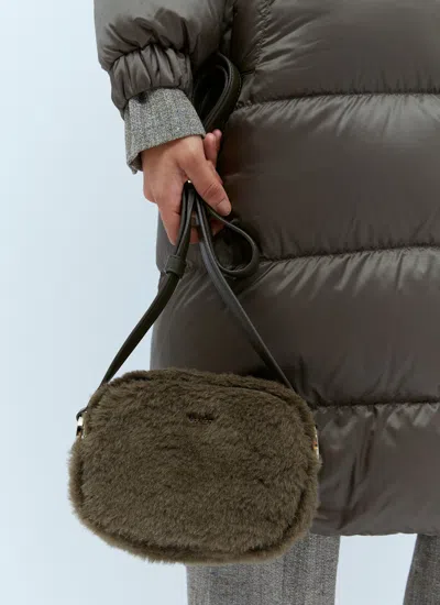 Max Mara Teddy Beltpack In Green