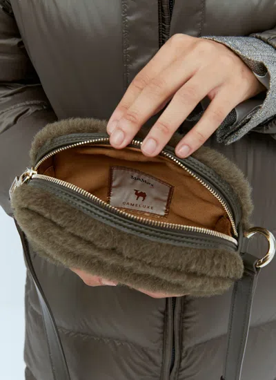 Max Mara Teddy Beltpack In Green