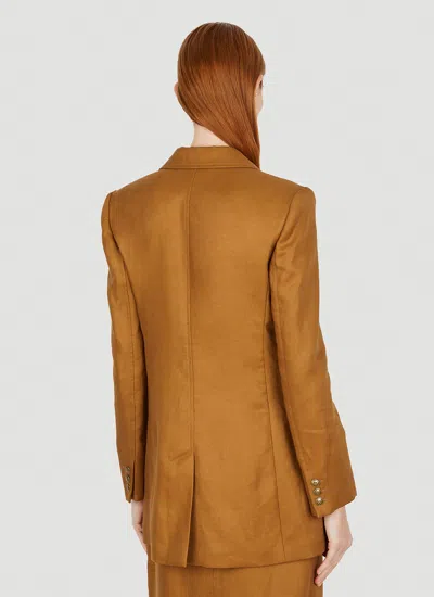 Max Mara Women Verace Double Breasted Blazer In Brown