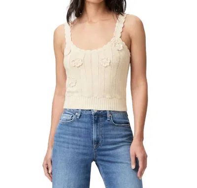 PAIGE MANA CROCHET TOP IN ECRU 