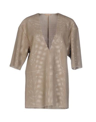 Shop Michael Kors Blouse In Cocoa