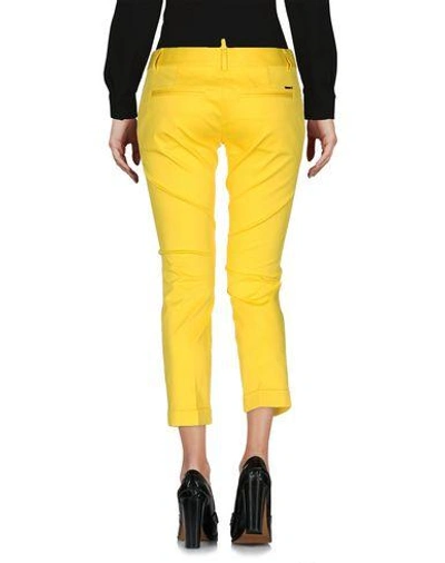 Shop Dsquared2 3/4-length Short In Yellow