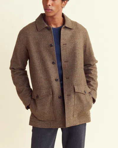 Billy Reid Bennet Overcoat - Brown Multi In Brown Multi