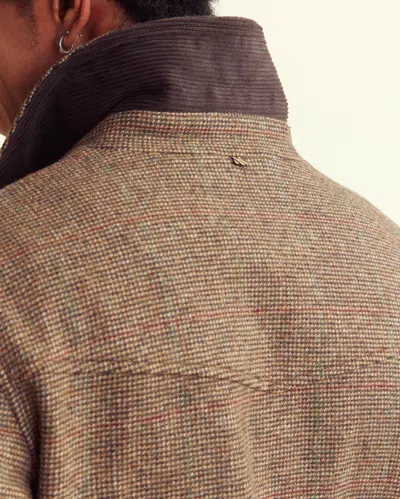 Billy Reid Bennet Overcoat - Brown Multi In Brown Multi