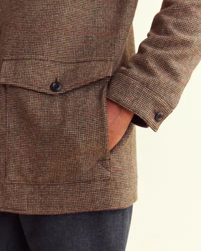 Billy Reid Bennet Overcoat - Brown Multi In Brown Multi