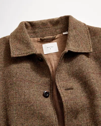 Billy Reid Bennet Overcoat - Brown Multi In Brown Multi