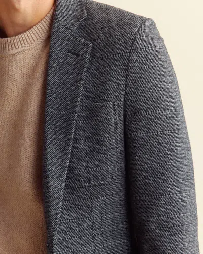 Billy Reid Knit Archie Jacket In Charcoal