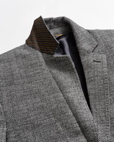 Billy Reid Knit Archie Jacket In Charcoal