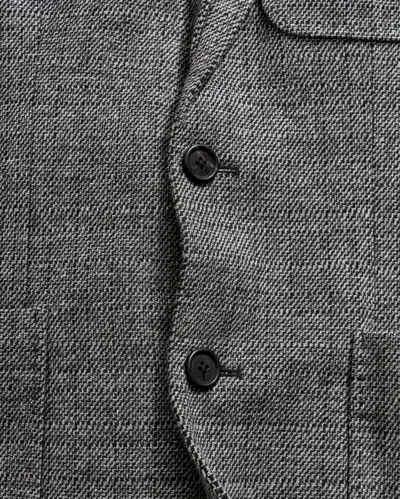 Billy Reid Knit Archie Jacket In Charcoal