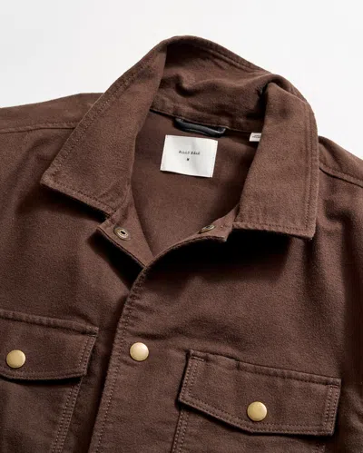 Billy Reid Moleskin Mo Shirt Jacket In Java