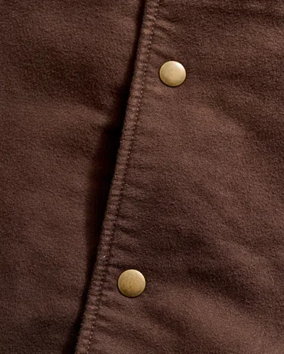 Billy Reid Moleskin Mo Shirt Jacket In Java