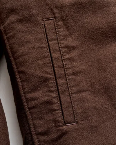 Billy Reid Moleskin Mo Shirt Jacket In Java