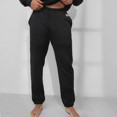 Lunya Men's Silksweats Reversible Jogger In Immersed Black