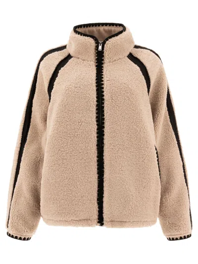 Shop Ugg Nikia Crochet Jackets In Beige