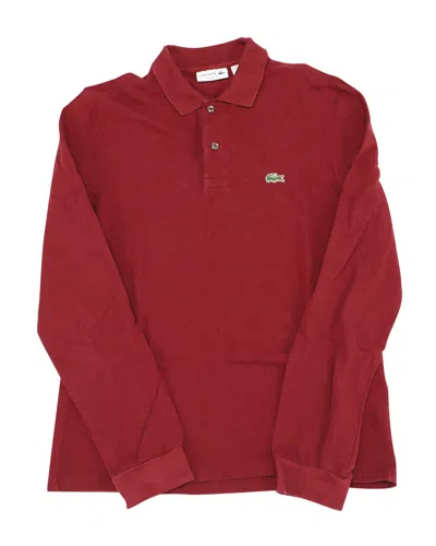 Lacoste Men's Classic Fit Long Sleeve L.12.12 Polo - S - 3 In Red
