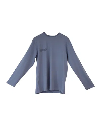 Pangaia Sweatshirt In Light Blue Cotton In Blue