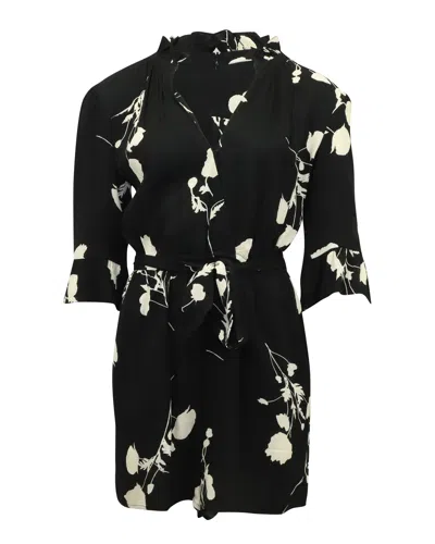 Ba&sh Penny Printed Jumpsuit In Black Viscose In Black