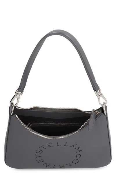 Shop Stella Mccartney Stella Logo Shoulder Bag In Grey