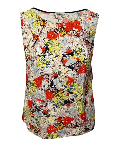 Erdem Sleeveless Blouse In Floral Print Cotton In Multi