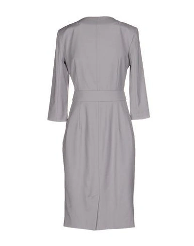 Shop Emporio Armani Knee-length Dresses In Grey