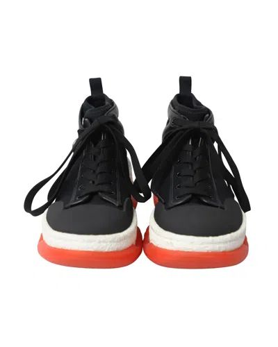 Alexander Wang Chunky Mesh Trainers In Black Cotton In Black