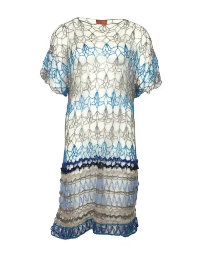 Missoni Knitted Beach Dress In Multicolor Wool In Multi