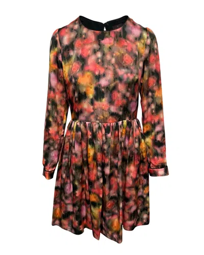 Mulberry Long Sleeve Dress In Multicolor Polyester In Multi