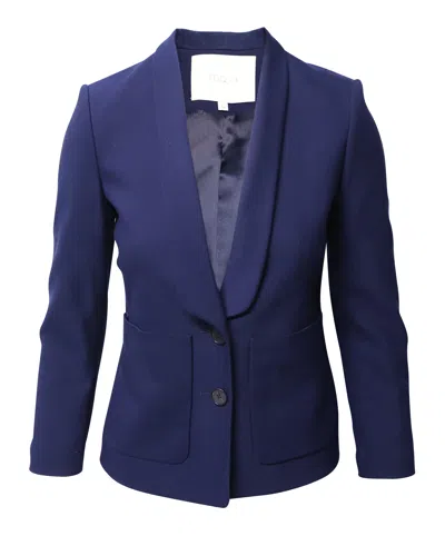 Maje Blazer In Blue Polyester In Blue