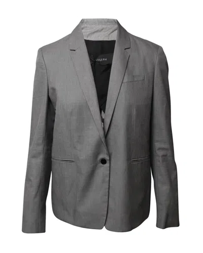 Joseph Single Breasted Blazer In Grey Cotton In Grey