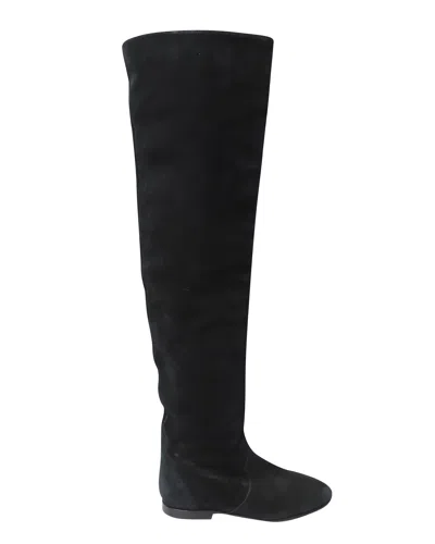 Isabel Marant Thigh High Boots In Black Suede In Black