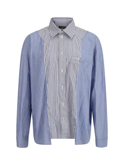 Shop Balenciaga Shirts In Blue