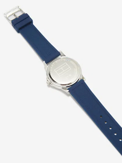 Tommy Hilfiger Boys Logo Strap Watch In Blue