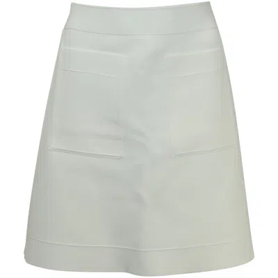 Sandro Elanna Ponte Mini Skirt In White Viscose In White