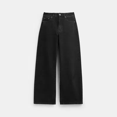 Coach Outlet Denim Jeans In Black
