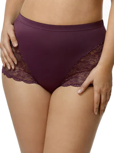 Elila Women's Isabella Lace Boyshort In Purple