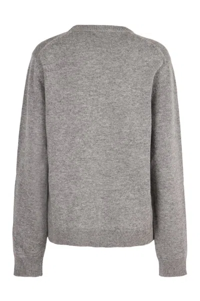 Shop Gucci Wool Pullover In Grey