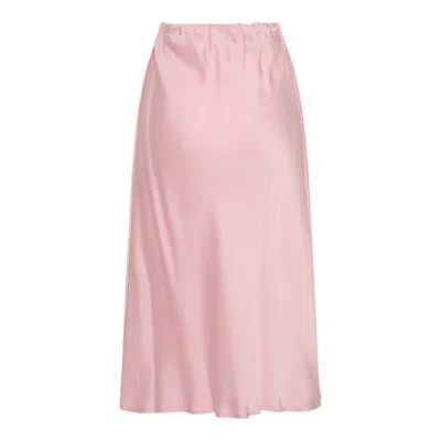 Jil Sander Pink Midi Skirt In Marshmallow