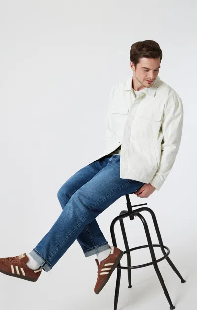 Mavi Double Pocket Overshirt In Antique White