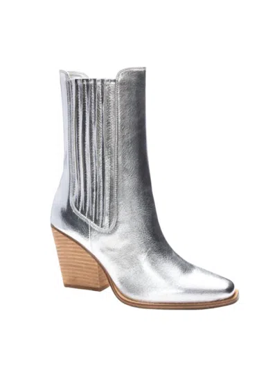 Chinese Laundry Cali Metallic Bootie In Silver