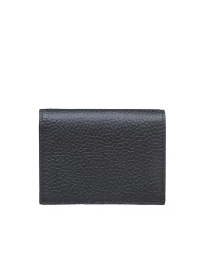 Shop Dolce & Gabbana Deer Print Calfskin Credit Card Holder In Black